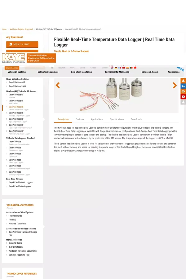 Flexible Real-Time Temperature Data Logger | Real Time Data Logger - website design inspiration