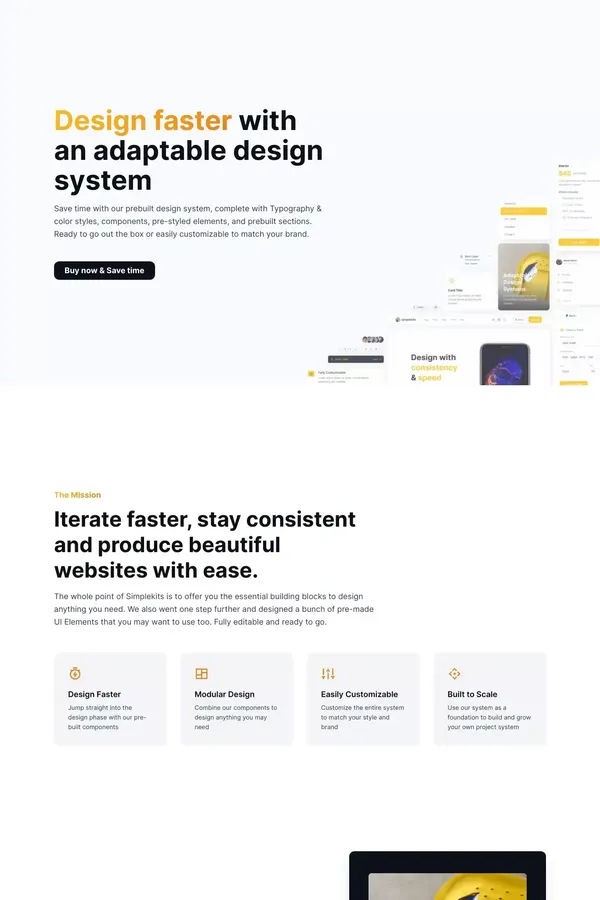 Simplekits - Design System Kit - Landing design inspiration