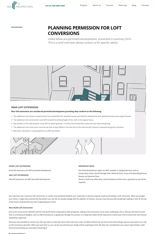 Loft Conversions Wimbledon | London | GBS Architectural - website design inspiration