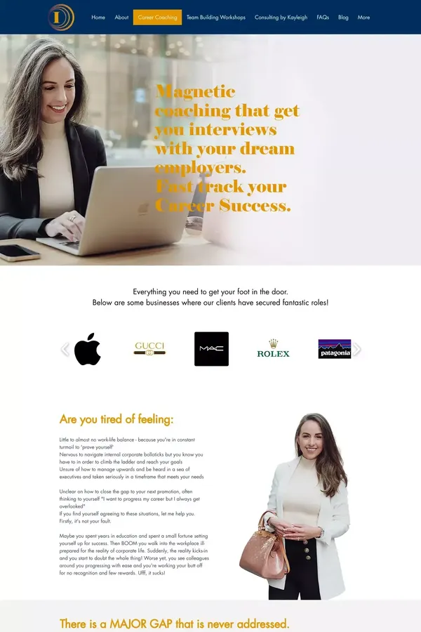 Career Coach & Consultant - Career Coaching Expert - - The International Retail Academy - website design inspiration