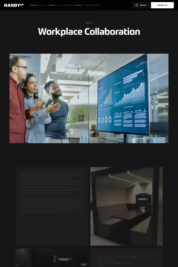 Workplace Collaboration Solutions - Workplace Collaboration Software - Visual Collaboration - website design inspiration