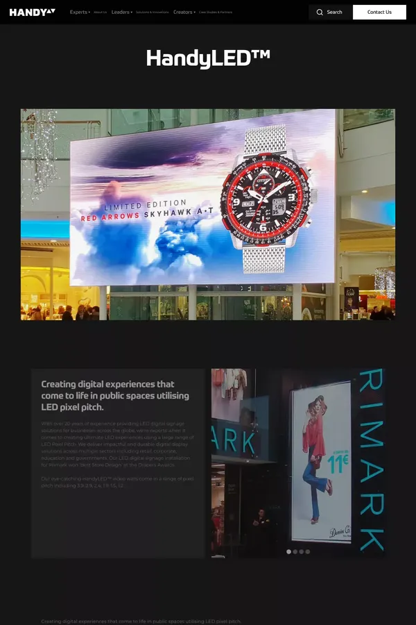 LED Pixel Pitch - Digital Signage Pitch - Handy AV - website design inspiration