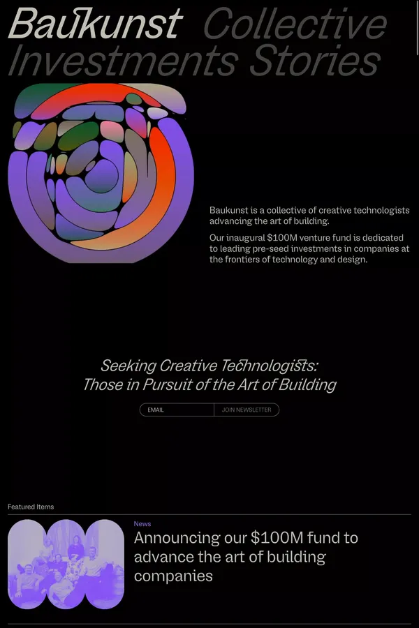 Baukunst: The Art of Building - Portfolio design inspiration