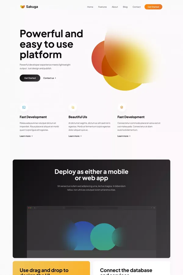 Sakuga - Webflow HTML website template - Template design inspiration
