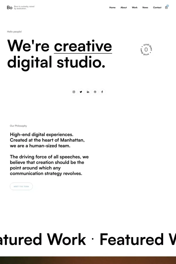 Bo - Webflow Ecommerce website template - Template design inspiration