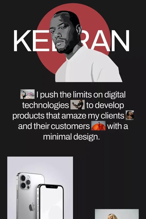MinimalFolio - Template design inspiration
