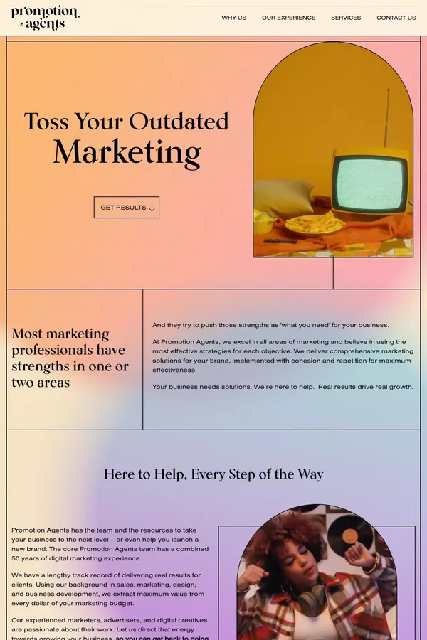 Promotion Agents | Impactful Marketing, Exceptional Service - Portfolio design inspiration