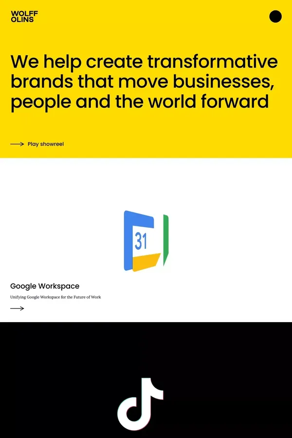Wolff Olins - Portfolio design inspiration