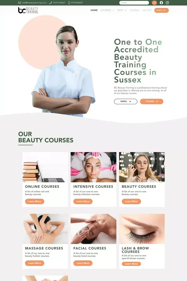 BC Beauty Training Courses | Beauty Courses Brighton, Crawley | Sussex & South East School for Diploma Courses - website design inspiration