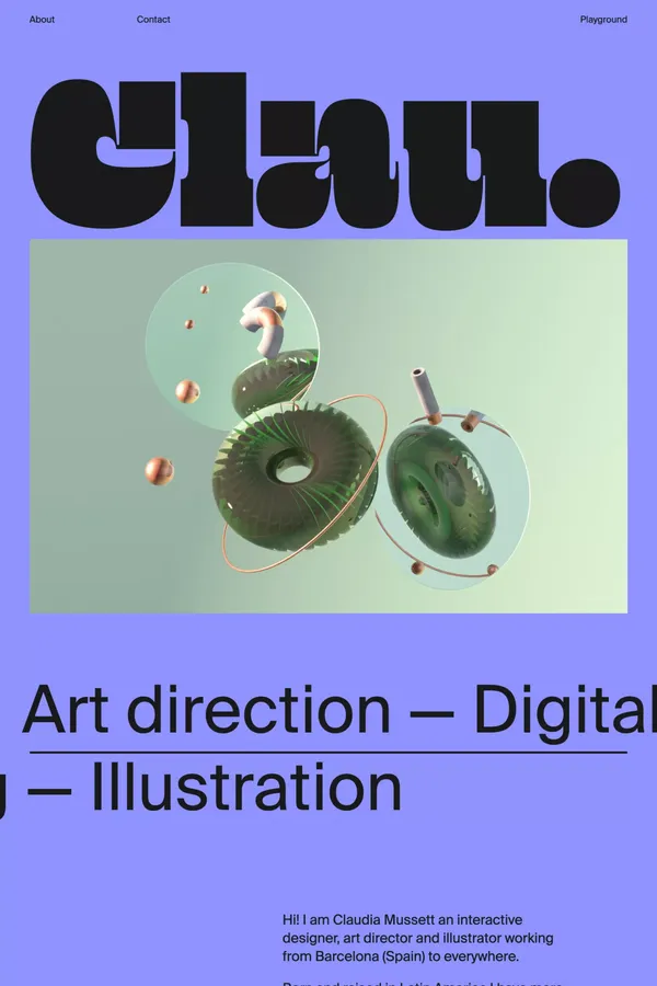 clau.as.kee - Portfolio design inspiration