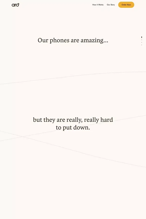 Aro - website design inspiration