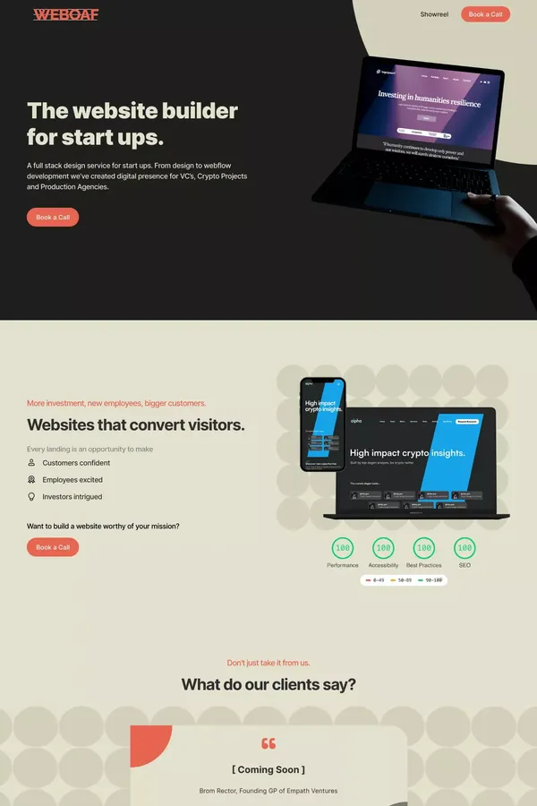 WEBOAF | Building awesome websites with Webflow