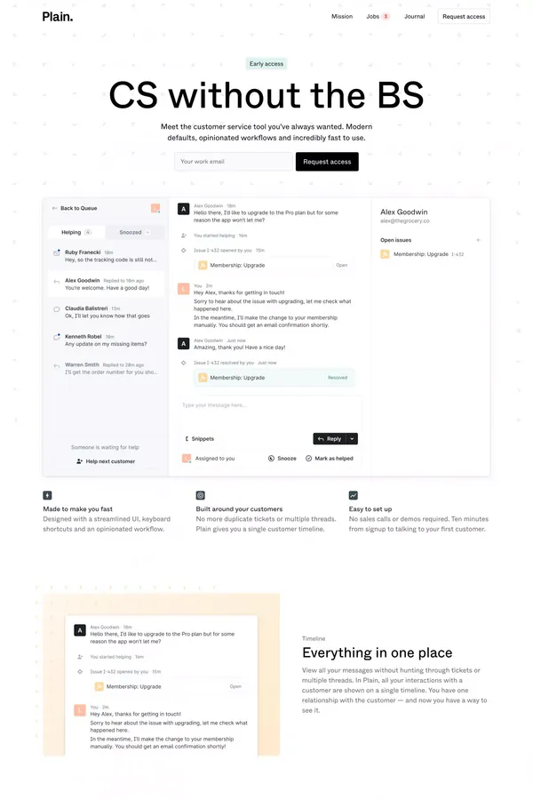 Plain - Landing design inspiration