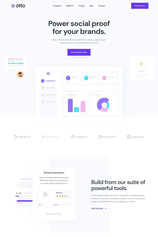 Otto - Webflow Website Template - Template design inspiration