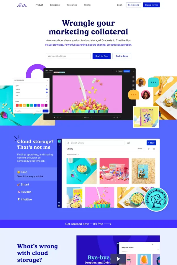 The Creative Operations system for Marketers | Air - Landing design inspiration