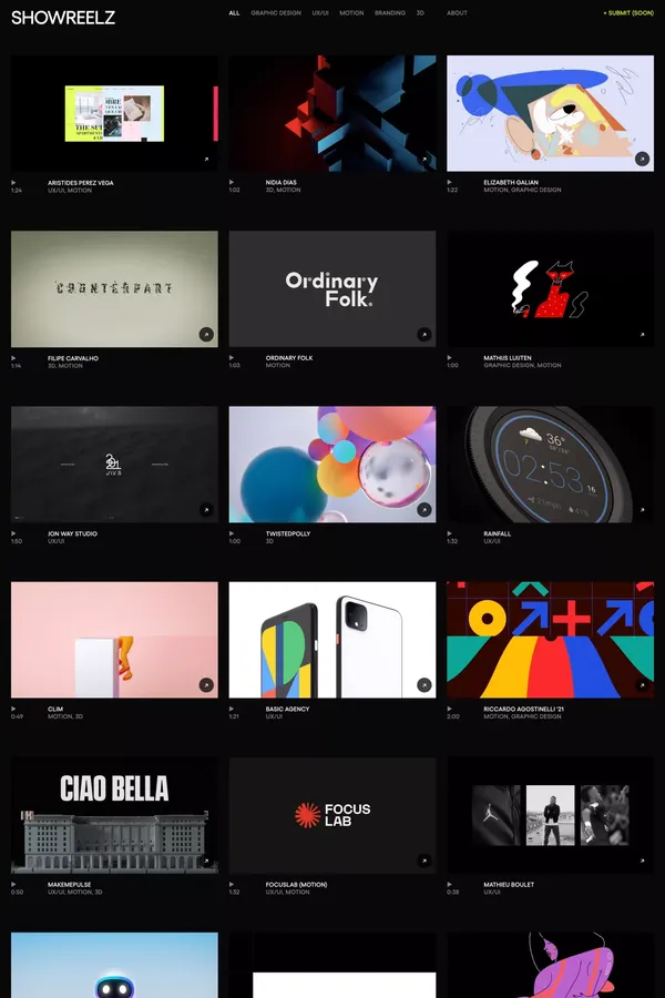 Showreelz — Video & Motion Design Inspiration - Other design inspiration