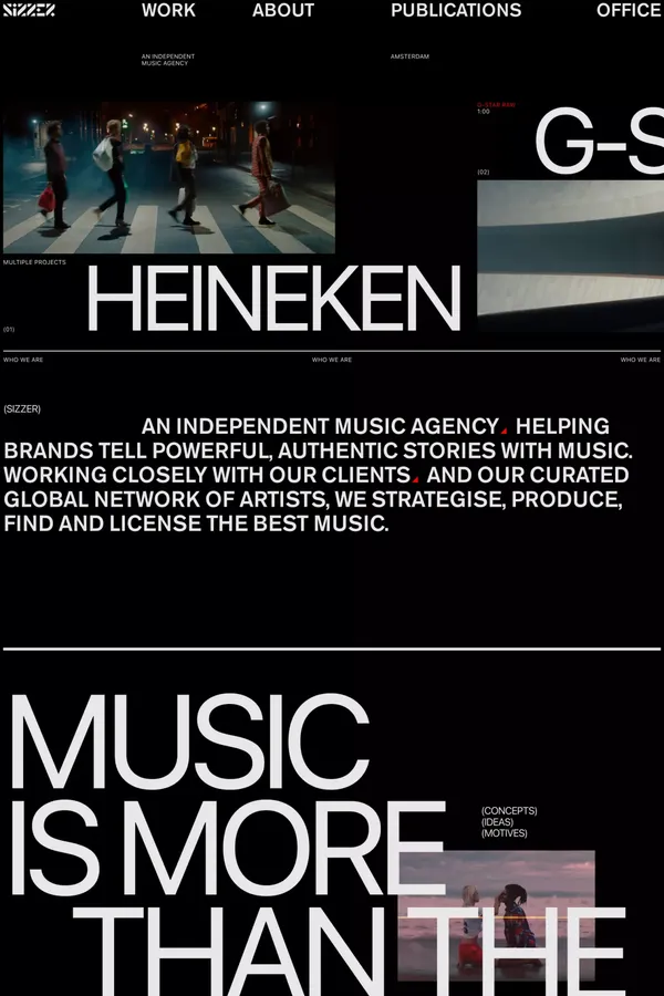 Sizzer | An independent music agency