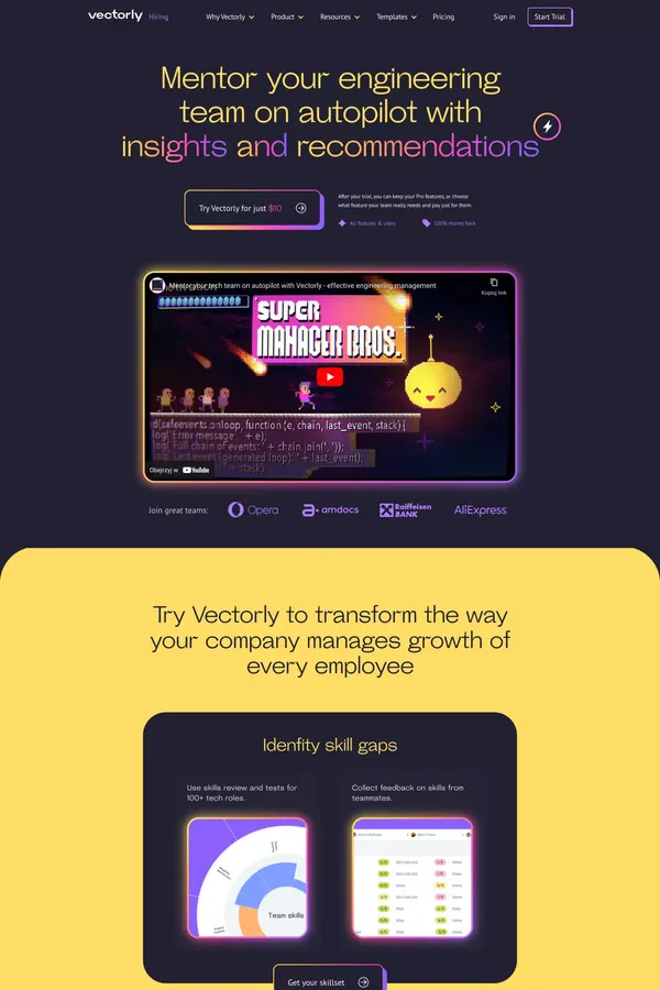 Vectorly - Landing design inspiration