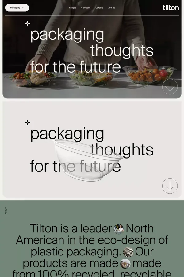 Emballages de plastique thermoformé - Landing design inspiration