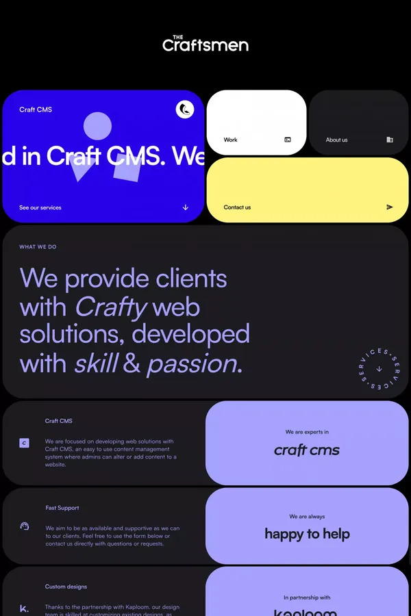 The Craftsmen Agency - Portfolio design inspiration