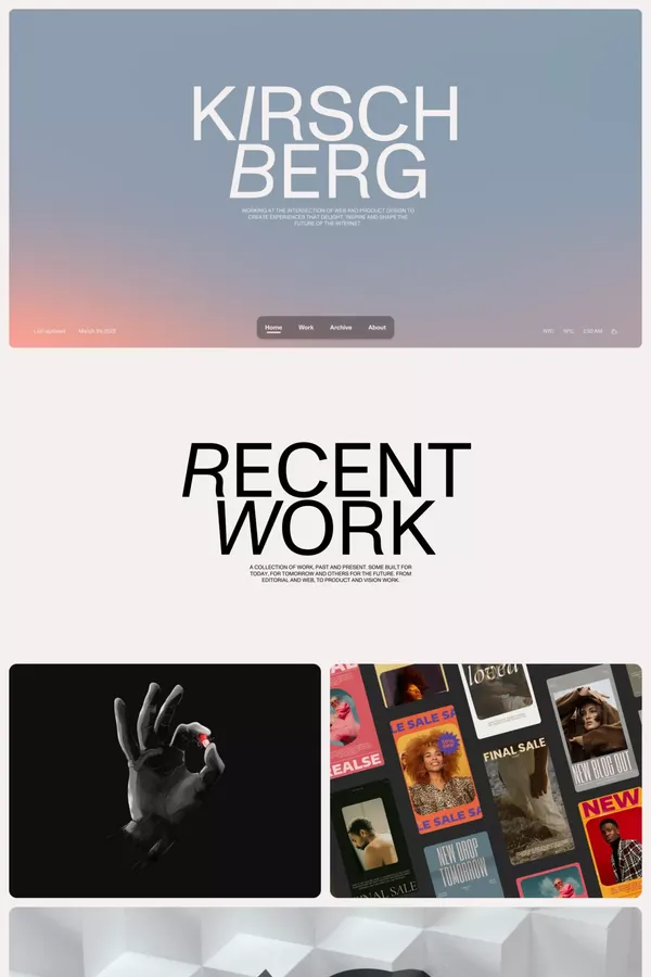 Kirschberg - Portfolio design inspiration