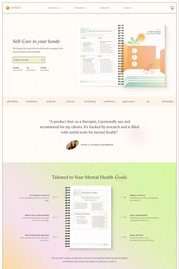Switch Research – Switch Research - Ecommerce design inspiration