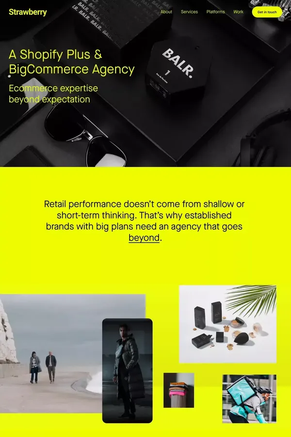 Shopify & BigCommerce Partner Agency — Ecommerce Expertise - website design inspiration