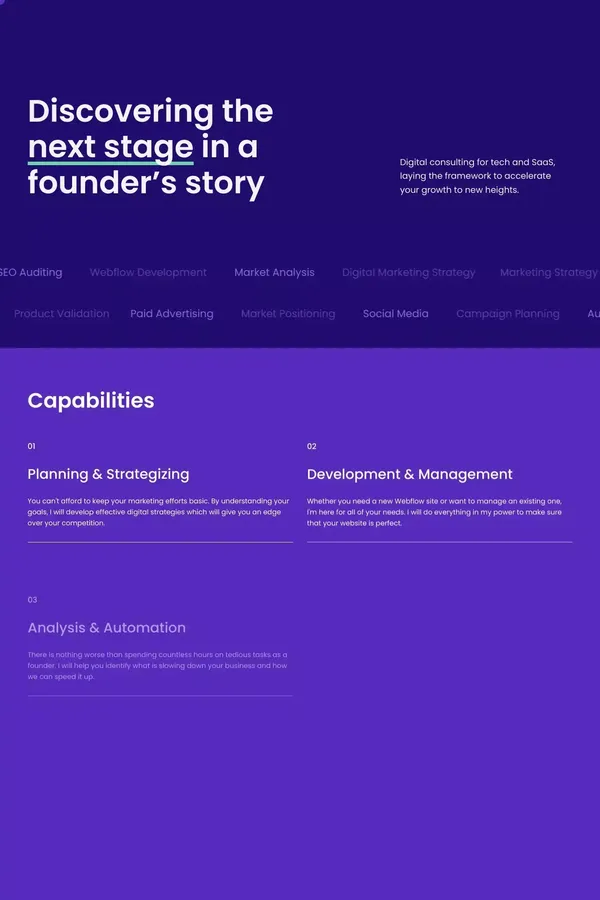 Digital Marketing Consultant | franulovic - Portfolio design inspiration
