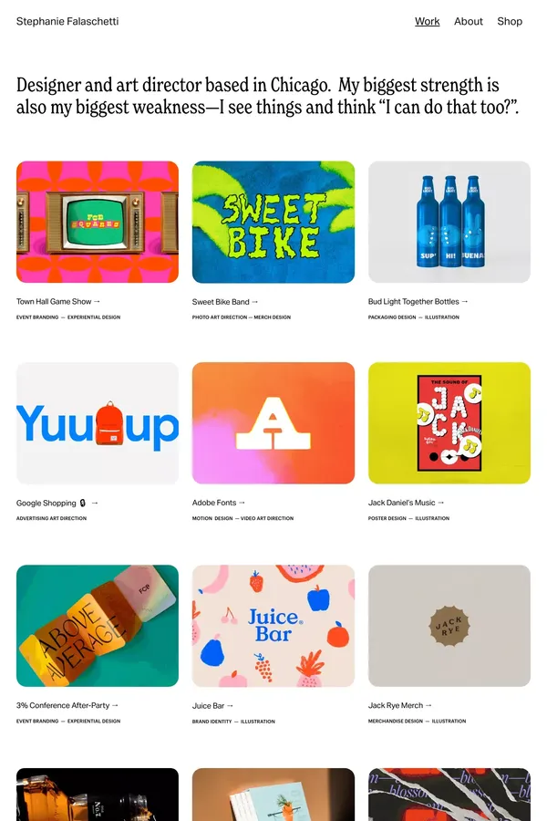 Stephanie Falaschetti— Designer & Art Director - Portfolio design inspiration