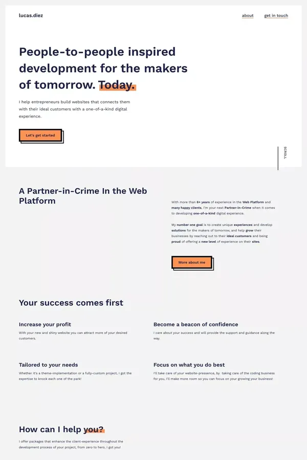 Webflow Developer - Lucas Diez