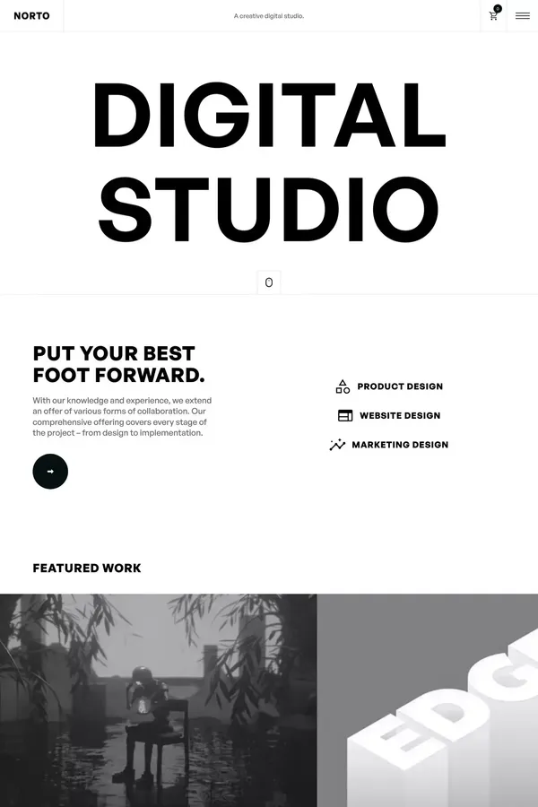 Norto - Webflow Ecommerce website template - Template design inspiration