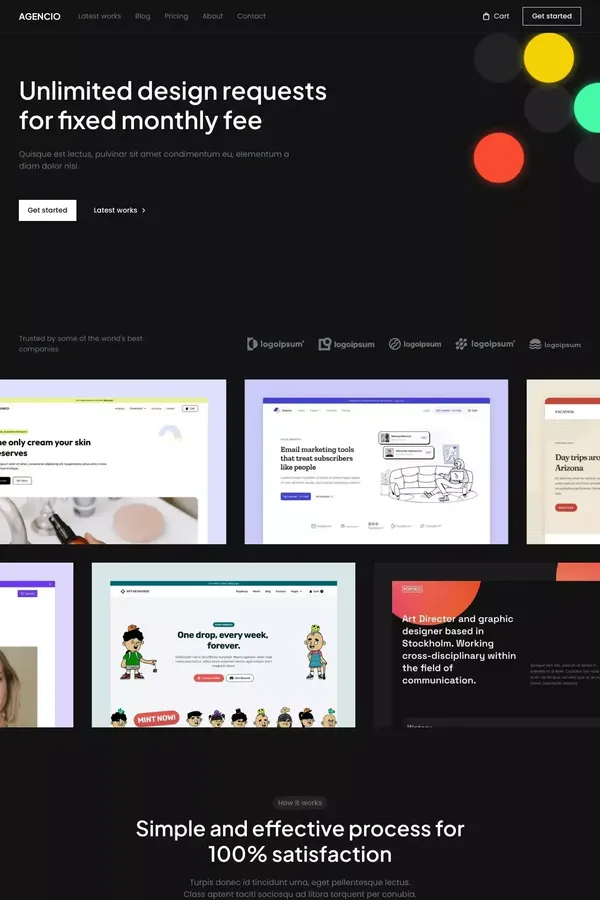 Agencio - Webflow Ecommerce Website Template - Template design inspiration