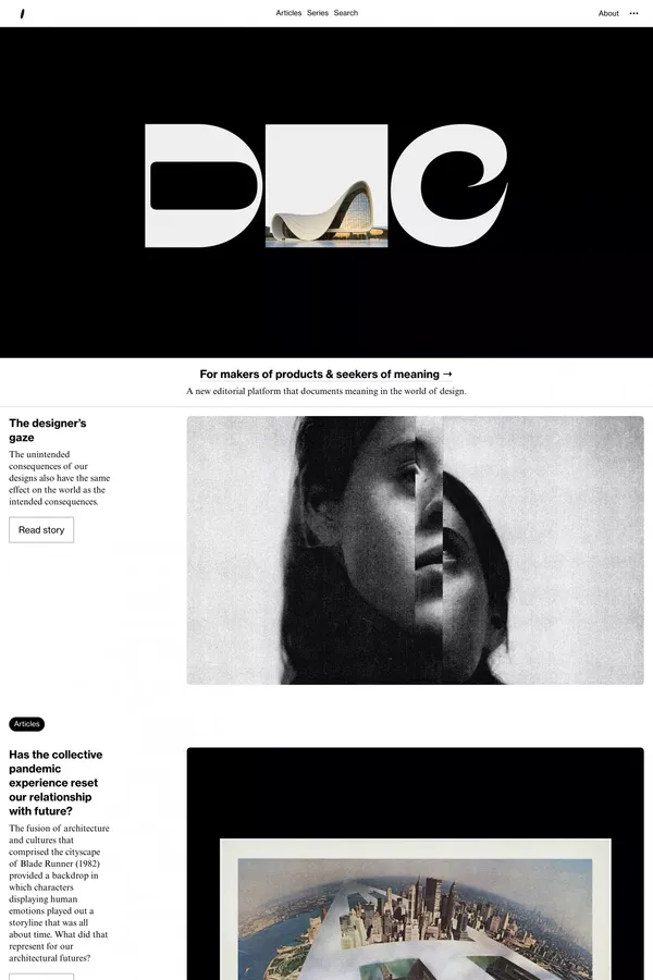Doc - Blog design inspiration