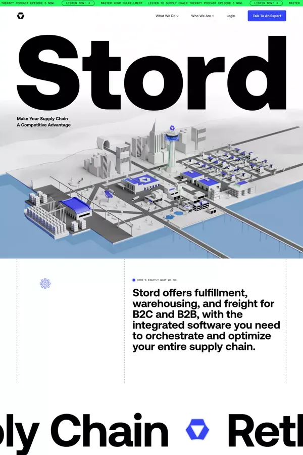 Stord | Make Your Supply Chain A Competitive Advantage - Landing design inspiration