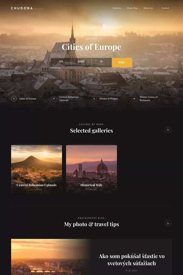 Home - Milan Chudoba Landscape & Cityscape photographer