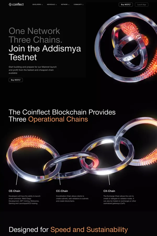 Coinflect - Landing design inspiration