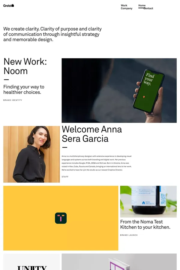 Gretel - Portfolio design inspiration
