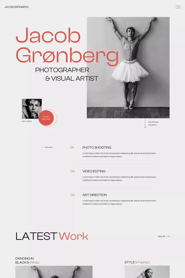 Grønberg - Photography HTML5 Responsive Website Template