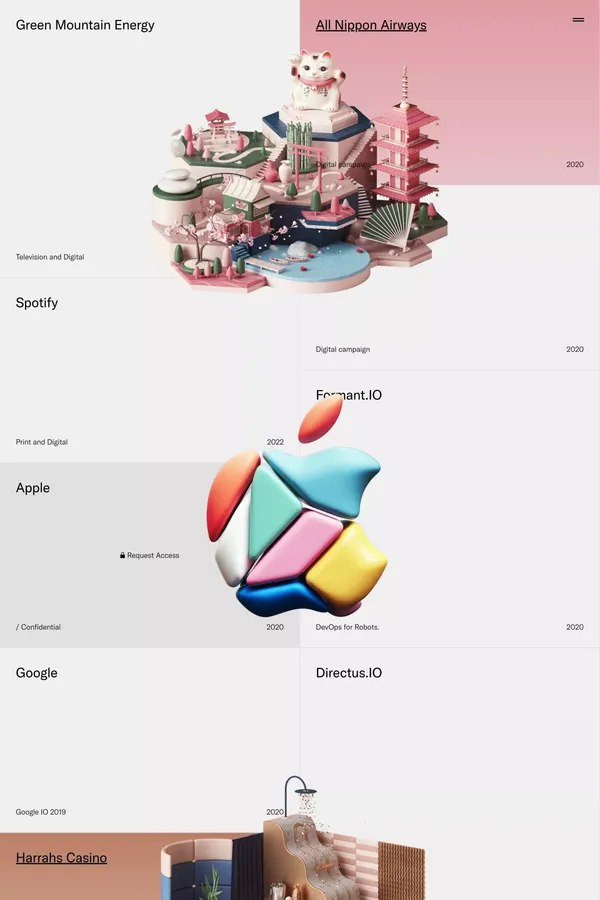 Peter Tarka / Projects - Portfolio design inspiration