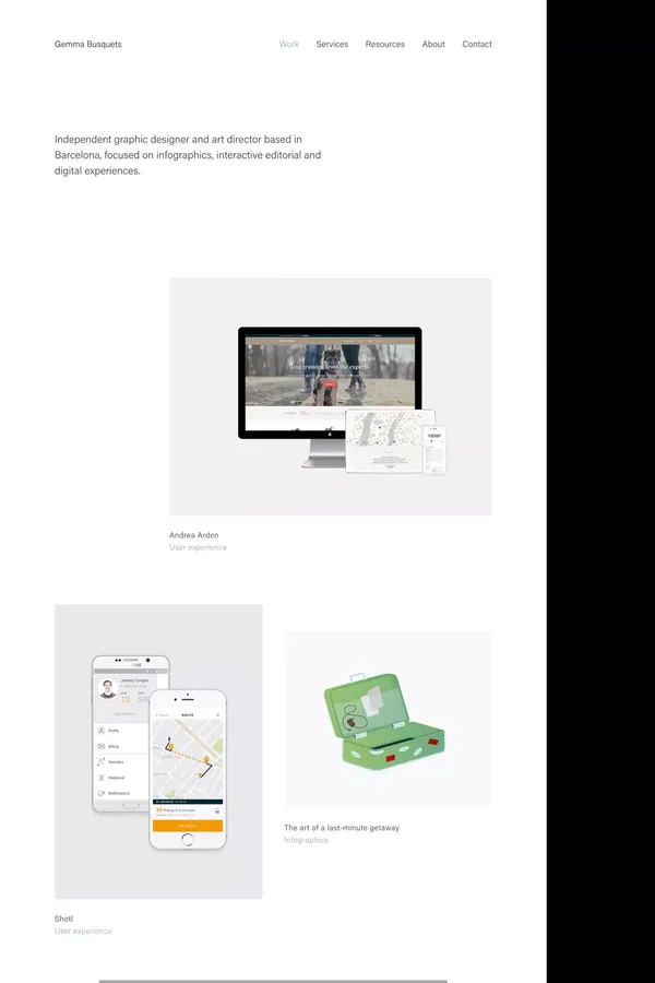 Gemma Busquets — Graphic design and art direction. - Portfolio design inspiration