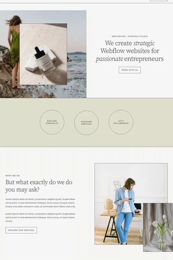 Petrichor - Webflow HTML website template - Template design inspiration