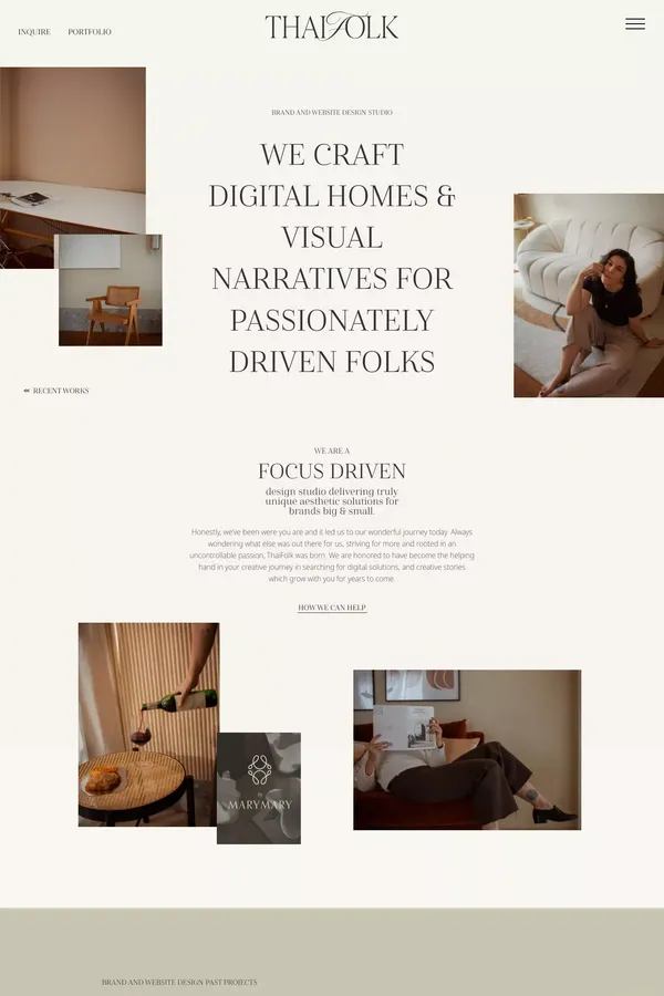 ThaiFolk ~ Brand and Website Design - ThaiFolk - Portfolio design inspiration