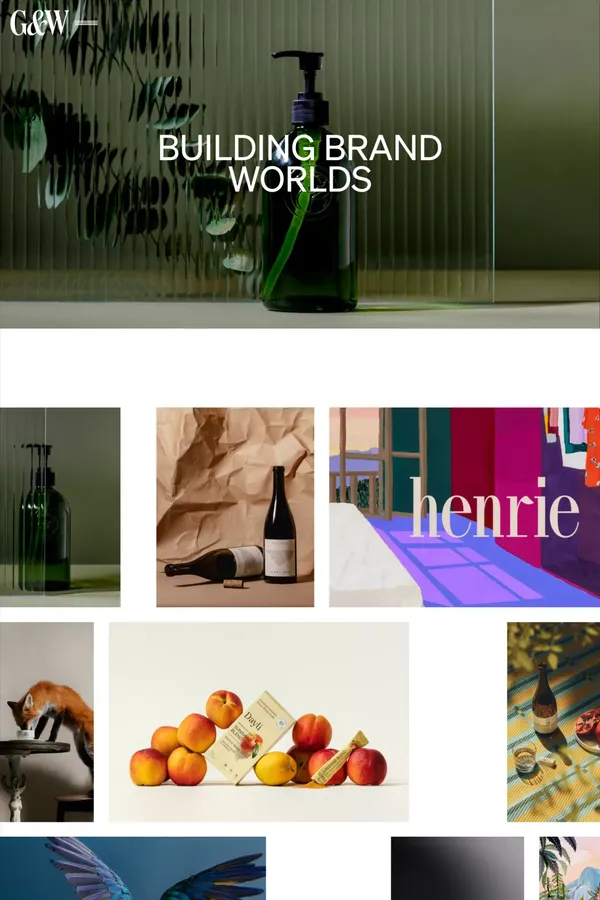 Glasfurd & Walker - Building Brand Worlds - Portfolio design inspiration