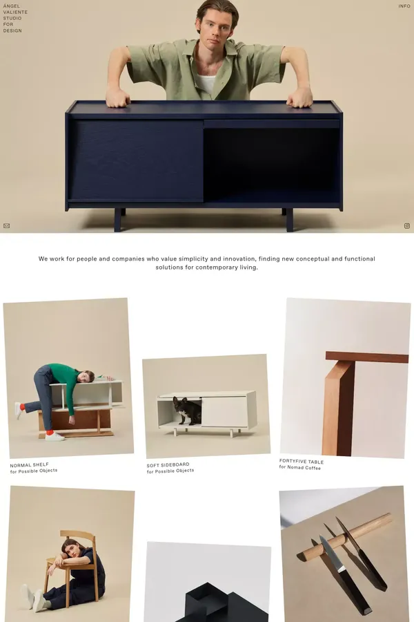 ANGEL VALIENTE STUDIO FOR DESIGN - Portfolio design inspiration