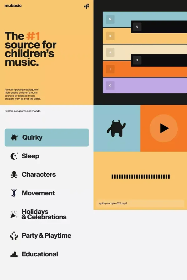 Mubasic – #1 Children's Music - Other design inspiration