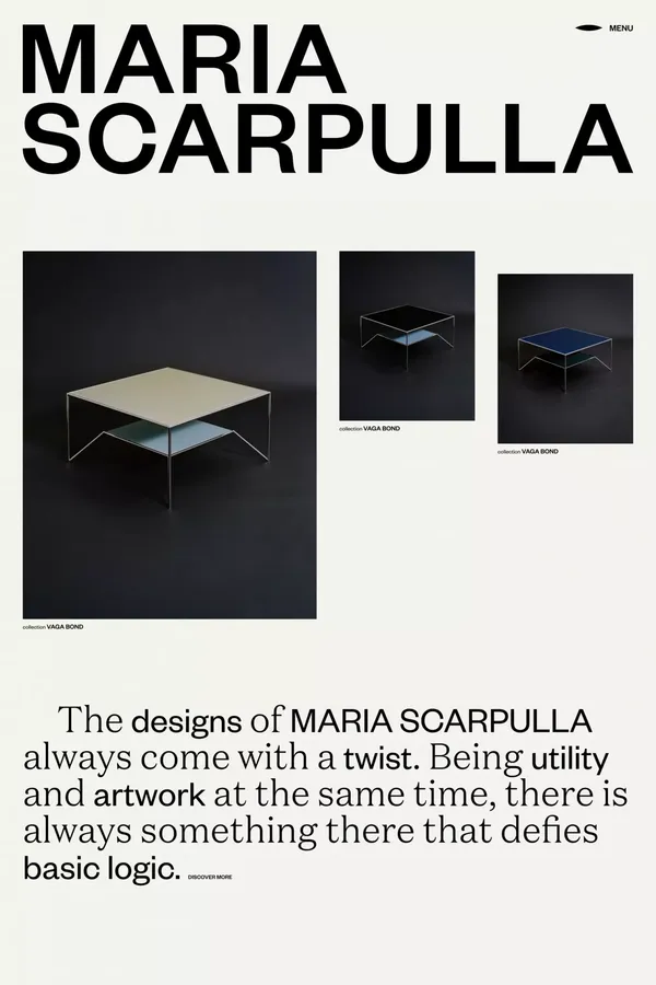Maria Scarpulla - Portfolio design inspiration