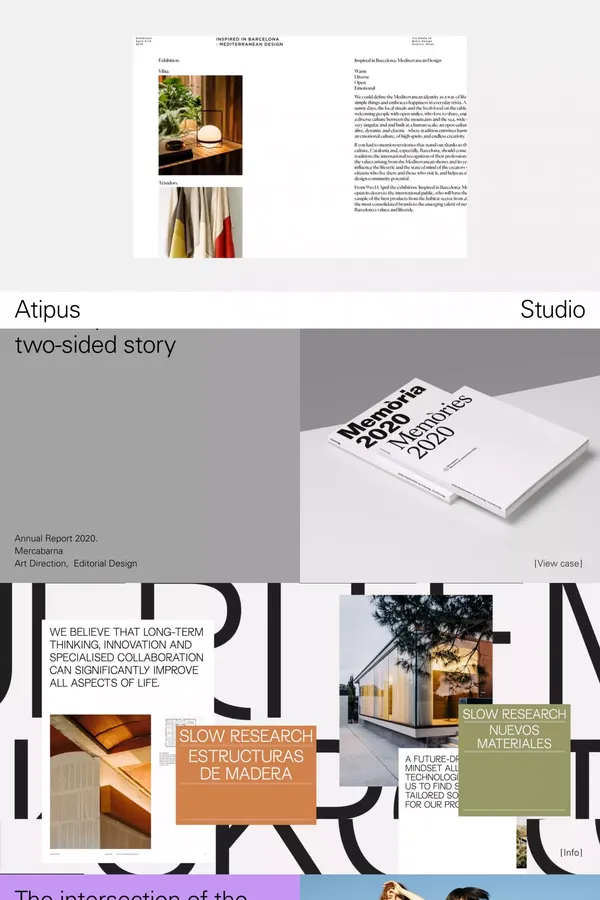 Atipus | Barcelona-based graphic design studio - Portfolio design inspiration
