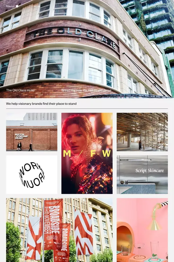 Studio Round - Portfolio design inspiration