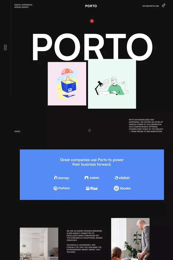 Porto - Webflow Ecommerce website template - Template design inspiration