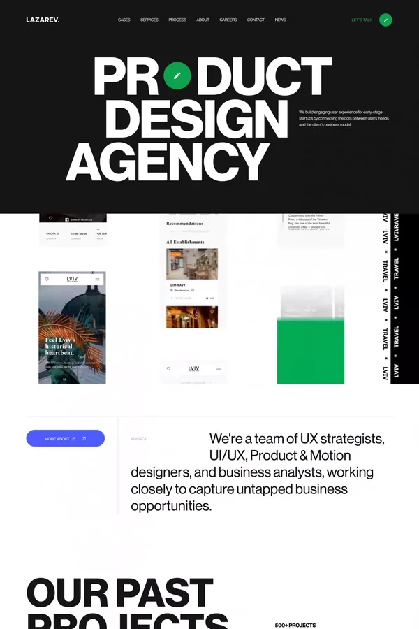 LAZAREV. 🪀 — Digital Product Design Agency | Award Winning UX & UI Agency - Portfolio design inspiration